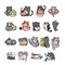 18Pcs Cute Cat Patches for Clothing, Iron on/Sew on Cat Applique, Iron Patches for Dresses Jeans Hats Shoes Shirts Jackets Backpacks